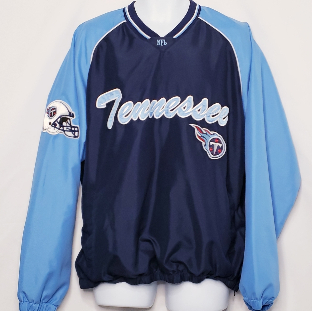 NFL Tennessee Titans Pullover V-Neck Jacket, Large